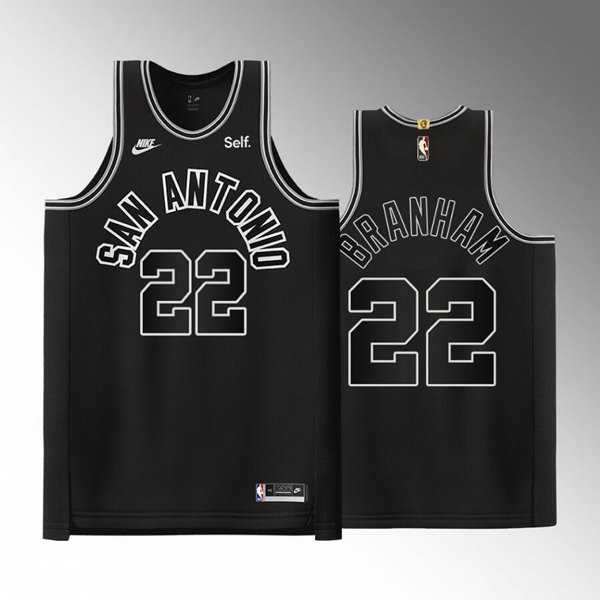 San Antonio Spurs #22 Malaki Branham Black Stitched Jersey Dzhi,We sell and wholesale San Antonio Spurs #22 Malaki Branham Black Stitched Jersey Dzhi on line form chian!